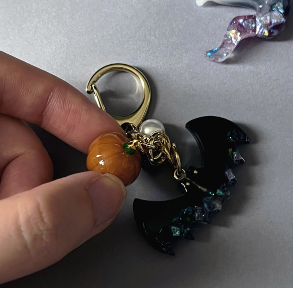 レジンのハロウィンキーホルダー 8枚目の画像