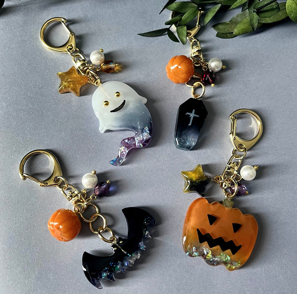 レジンのハロウィンキーホルダー 2枚目の画像