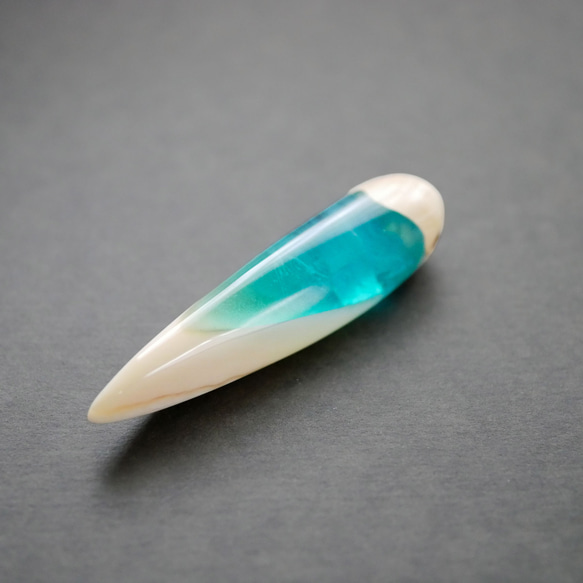 クジラ歯×ウッドレジンネックレス｜蒼夢鯨（そうむくじら）【一点物】 1枚目の画像