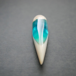 クジラ歯×ウッドレジンネックレス｜蒼夢鯨（そうむくじら）【一点物】 7枚目の画像