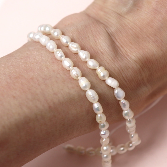 淡水パール アマゾナイト チャーム スイーツカラー 天然素材＋ 詰め合わせ　天然石 アクセサリー材料 ジェムストーン 3枚目の画像