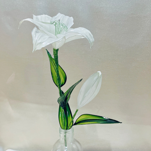 ユリ 百合 枯れないお花 アメリカンフラワー ディップフラワー