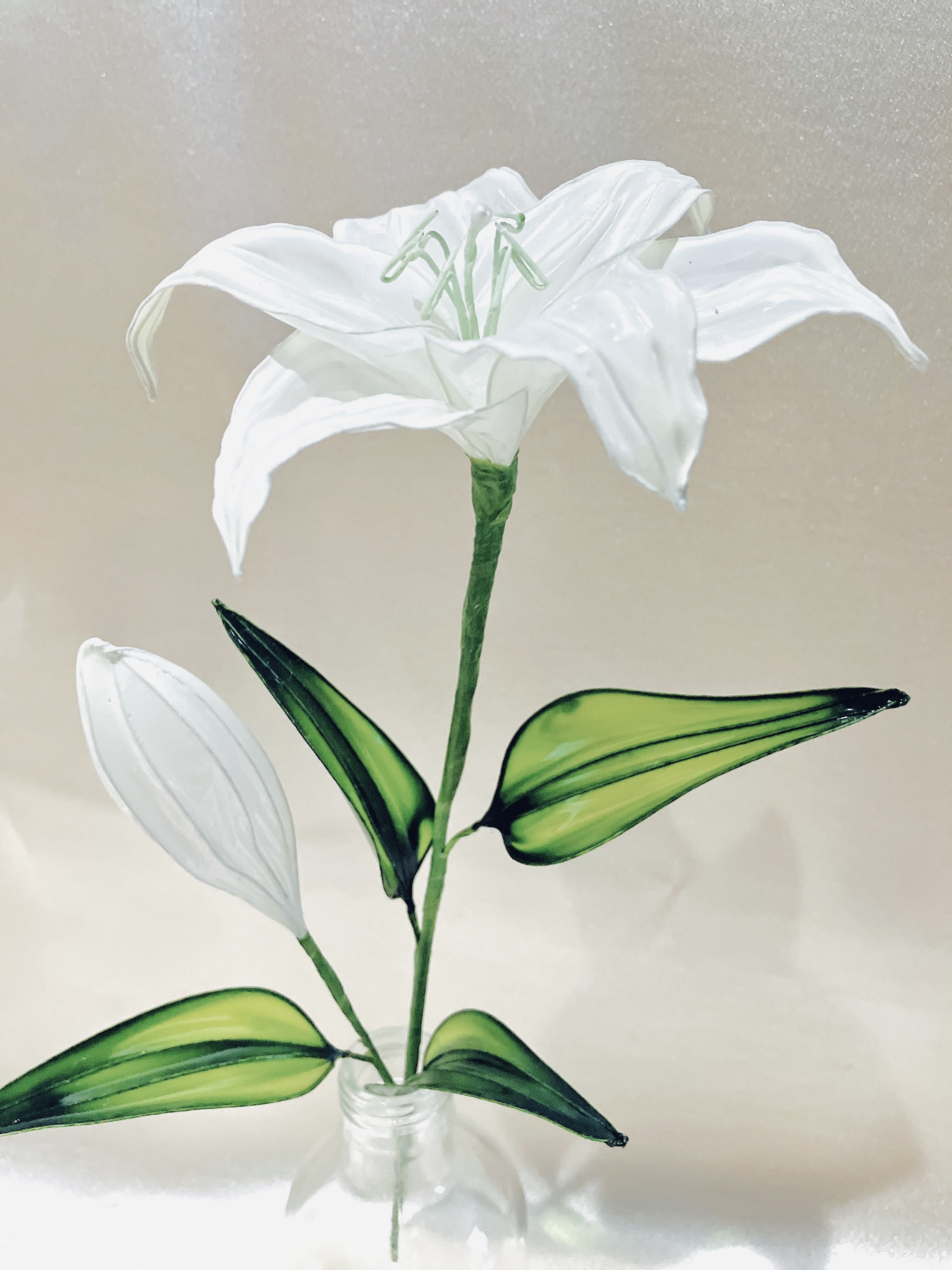 ユリ 百合 枯れないお花 アメリカンフラワー ディップフラワー