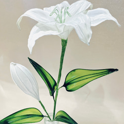 ユリ 百合 枯れないお花 アメリカンフラワー ディップフラワー