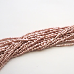 チェコ 3カットビーズ(9/0) テラヌードピンク #PEC01-T.NP /オートクチュール刺繍糸通しビーズ 2枚目の画像