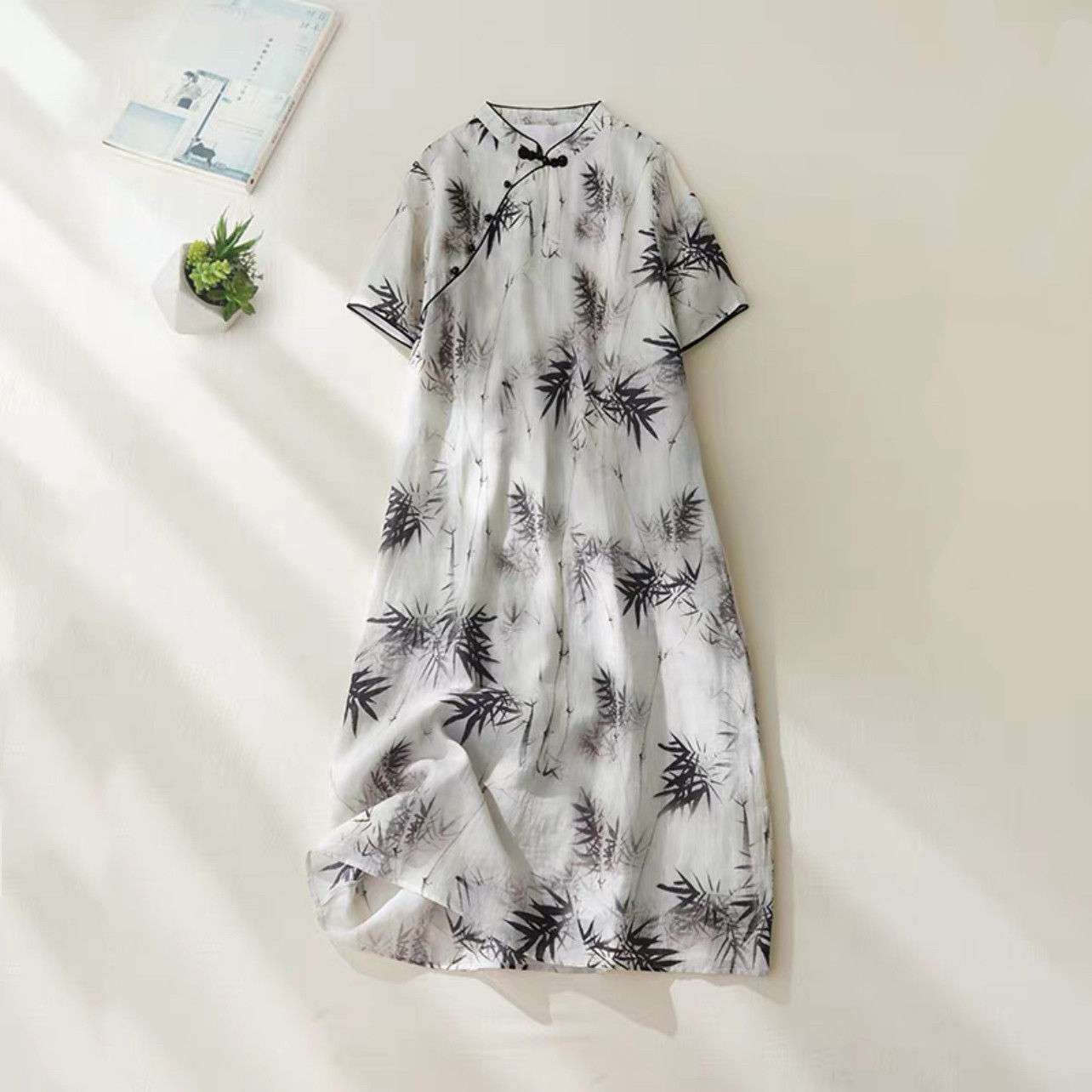 大人カジュアルワンピース、夏のワンピース 、ロング丈スカート ﻿