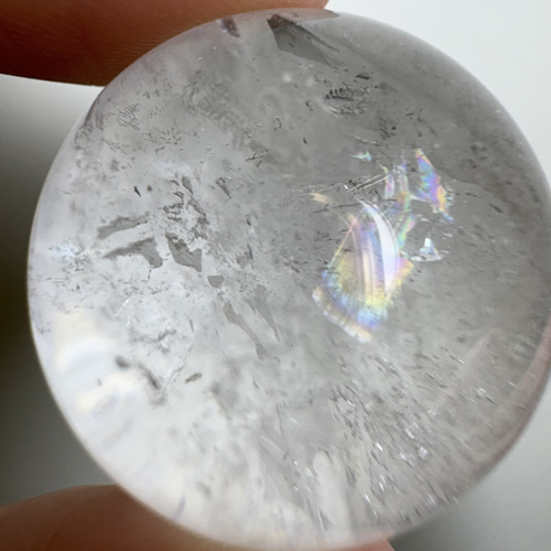 ✷ チベット カイラス山 ルーン文字 ホワイト 水晶玉 ヒマラヤ