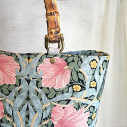 ◆新色◆ピンパネル柄バンブーバッグ＆ポーチのセット◆秋限定 10枚目の画像