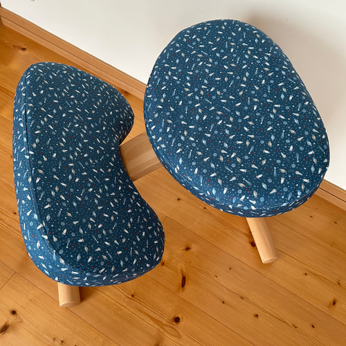 バランスチェア イージー　カバー　ブルー 撥水加工生地 バランスチェア バランスイージー カバー ブルー 宇宙柄