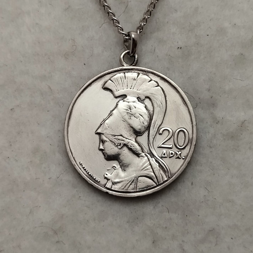 女神アテナ ギリシャのコインネックレス ネックレス・ペンダント