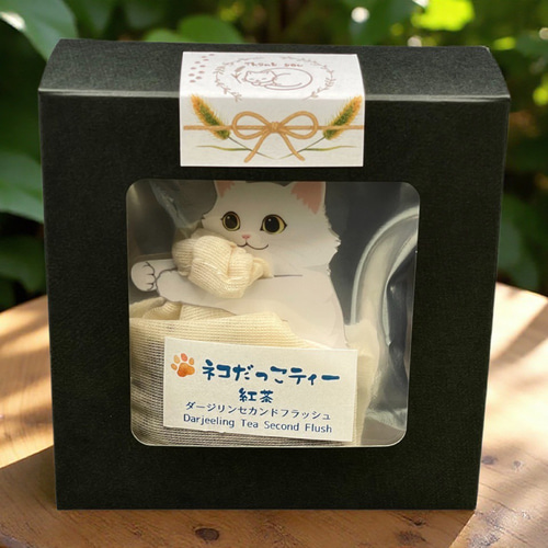 ダンソンポッシュ  オリプリケーキ箱Bag  ねこ図鑑 ねこばこ Olivia オリビア オリジナル 猫型 フラワーボックス | 西麻布