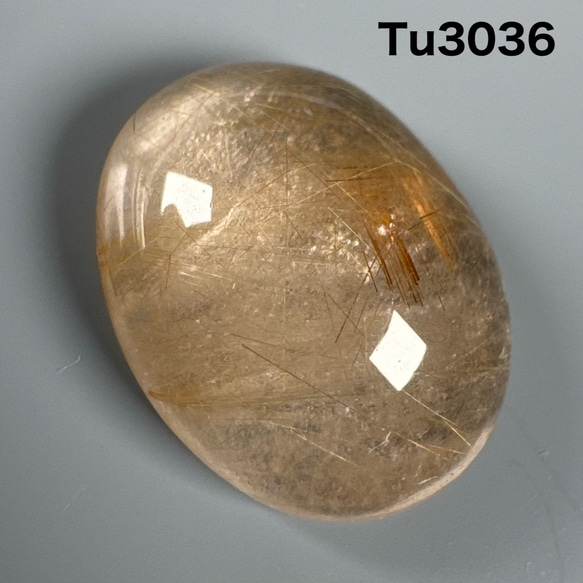 ルチルクォーツ 16ミリ ルース Tu3036 2枚目の画像