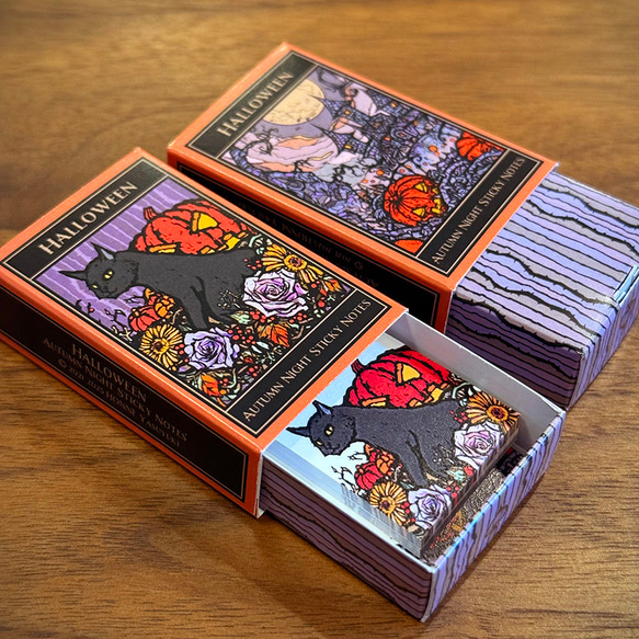 ハロウィン(Autumn Night)マッチ箱付箋 4枚目の画像