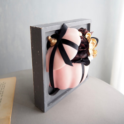 リニューアル✨【ハロウィン壁掛けアレンジ 】大人可愛いピンクパンプキンの2wayアレンジメント 13枚目の画像