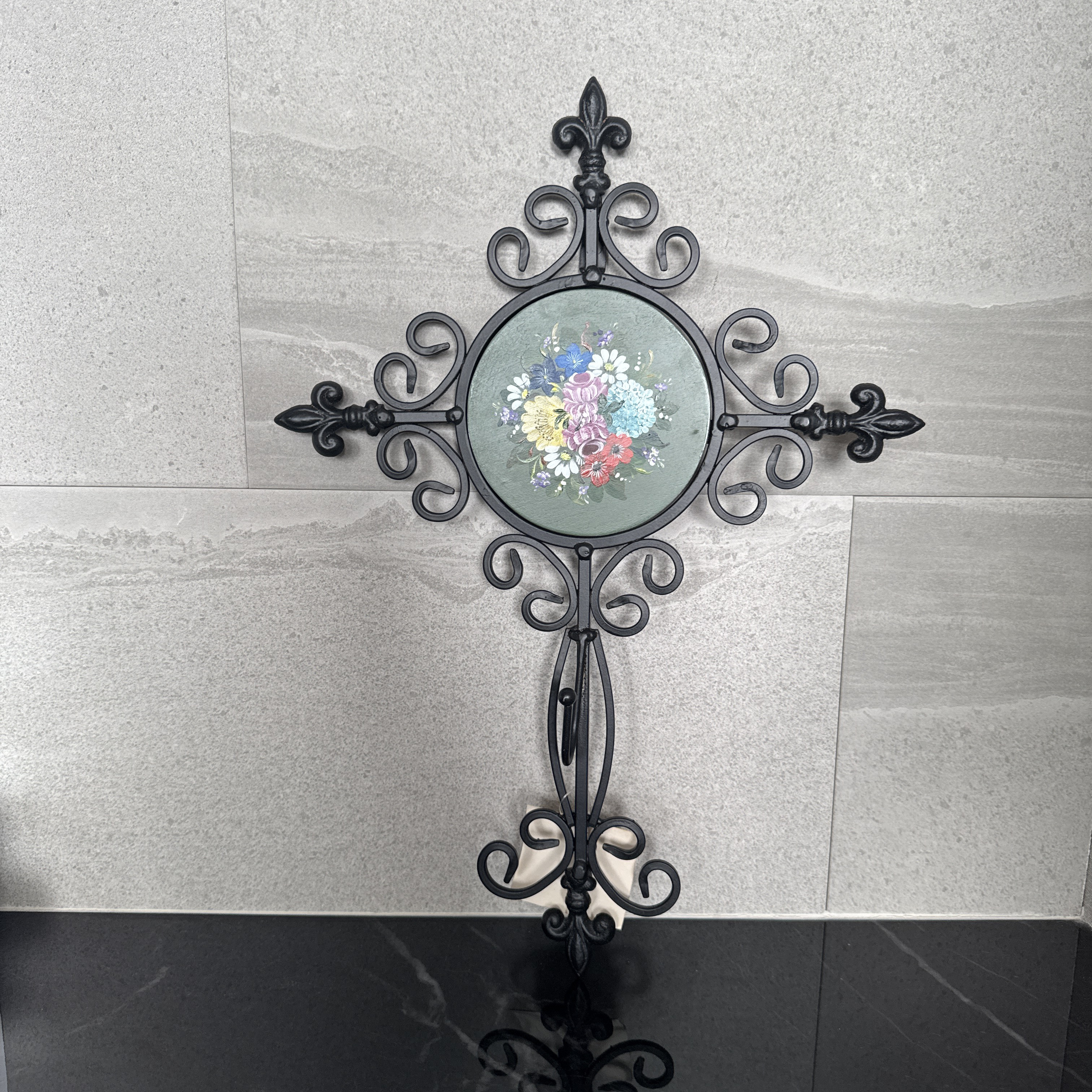 トールペイント(アッセンデルフト)持ち手付き鉢カバー トールペイント