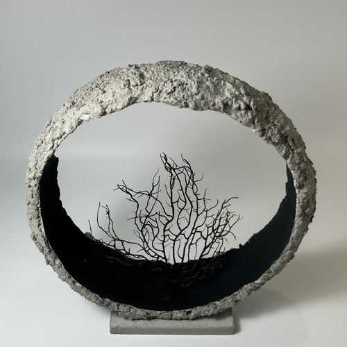 石と木のアート【送料無料】mu-18 立体・オブジェ Ishimoku 通販