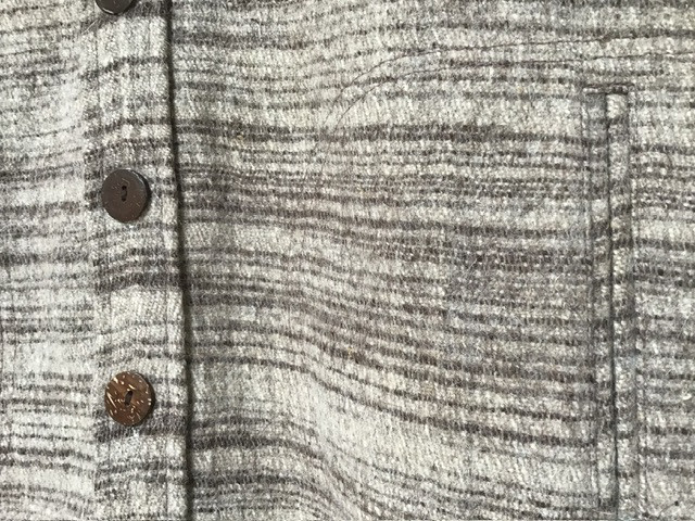 5　手紡ぎ手織りヒマラヤンウール100% クルタ襟ワンピース コート