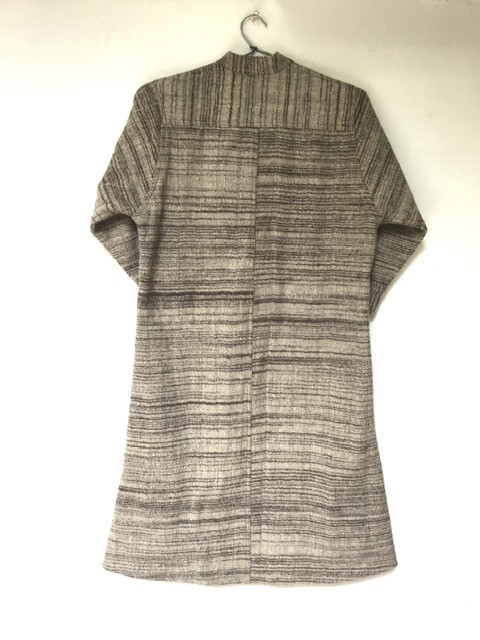 5　手紡ぎ手織りヒマラヤンウール100% クルタ襟ワンピース コート