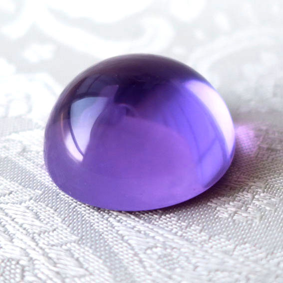 【ソヴェレインアメジスト】アンダラクリスタル パープル ラウンドルース 30mm｜ハンドメイド素材
