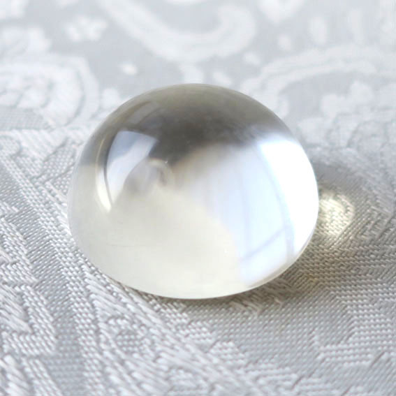 【コズミックアイス】アンダラクリスタル クリア ラウンドルース 30mm｜ハンドメイド素材