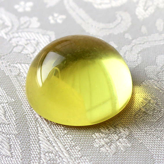 【ソラリス】アンダラクリスタル イエロー ラウンドルース 30mm｜ハンドメイド素材