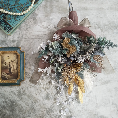 Swag ＜french antique＞＊スワッグ＊秋＊冬＊ブーケ＊プリザーブド