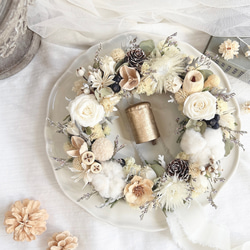 秋色紫陽花のフライングボール＊ゆらゆら癒しの小さな飾り フラワー