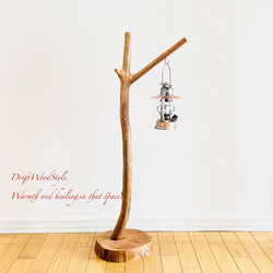 Y字に突き出る枝の流木スタンド ランタンやエアプラントを飾れる置物 北欧 照明 N106 3枚目の画像