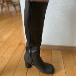 2025新作スクエアタイプロングブーツ 7枚目の画像