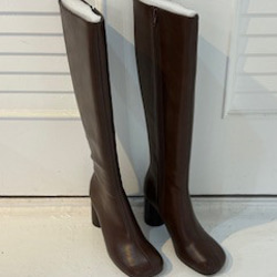 2025新作スクエアタイプロングブーツ 8枚目の画像