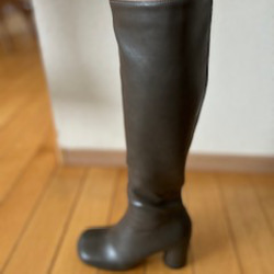 2025新作スクエアタイプロングブーツ 6枚目の画像