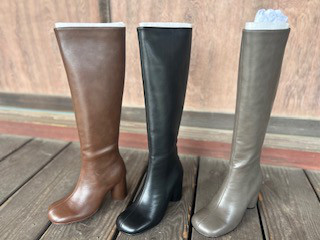 2025新作スクエアタイプロングブーツ