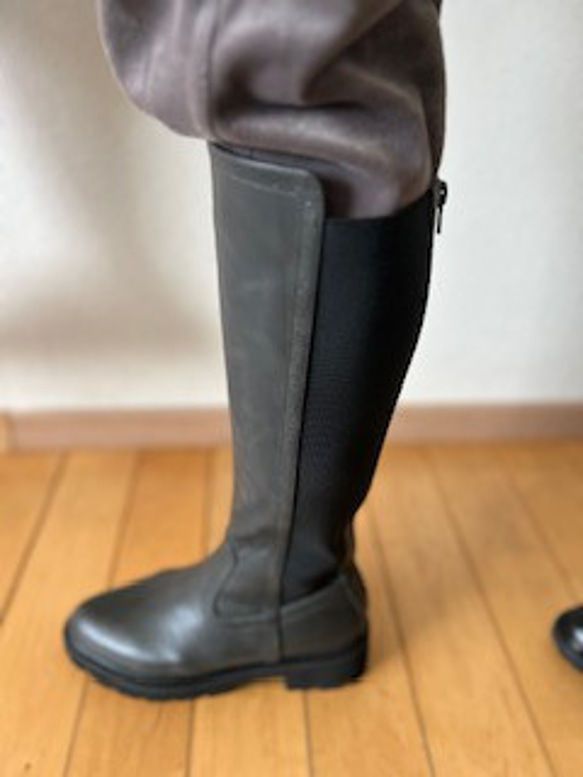 2025新作バックファスナー＆再度ゴムロングブーツ 6枚目の画像