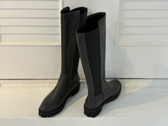 2025新作バックファスナー＆再度ゴムロングブーツ 10枚目の画像