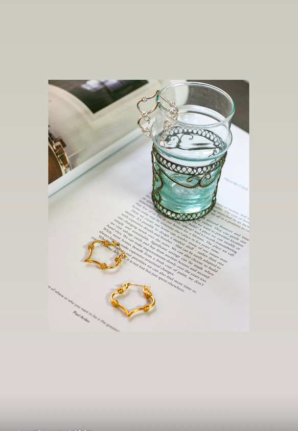 Moonlit Doorway オリエンタルピアス/ silver925 《送料無料》/両耳用 2枚目の画像