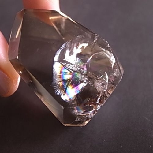 モンドスモーキークォーツ アイスクリスタル2 レインボースモーキークォーツ アイリススモーキークォーツ ブラジル産