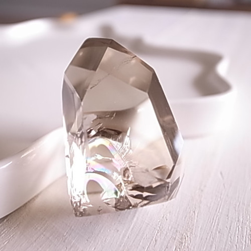 高品質 ブラジル産スモーキーシトリン ツインポイント 1300g 圧巻の光と虹 a77c7fd33f9db5ec38786b0da72437