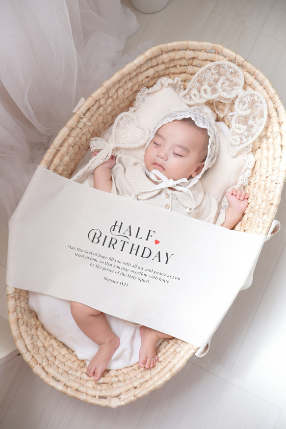 ハーフバースデータペストリー　1/2 記念日フォト　バースデータペストリー 5枚目の画像