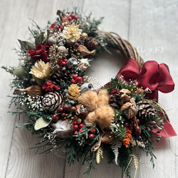 ミモザとパンパスグラスのふわふわリース 〜ドライフラワー〜 リース