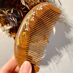 RUNAN オリジナルデザイン  天然 金糸楠木 龍と鳳の紋 精工彫刻 櫛 RUNAN オリジナルデザイン 天然 金糸楠木 龍と鳳の紋 精工彫刻 櫛