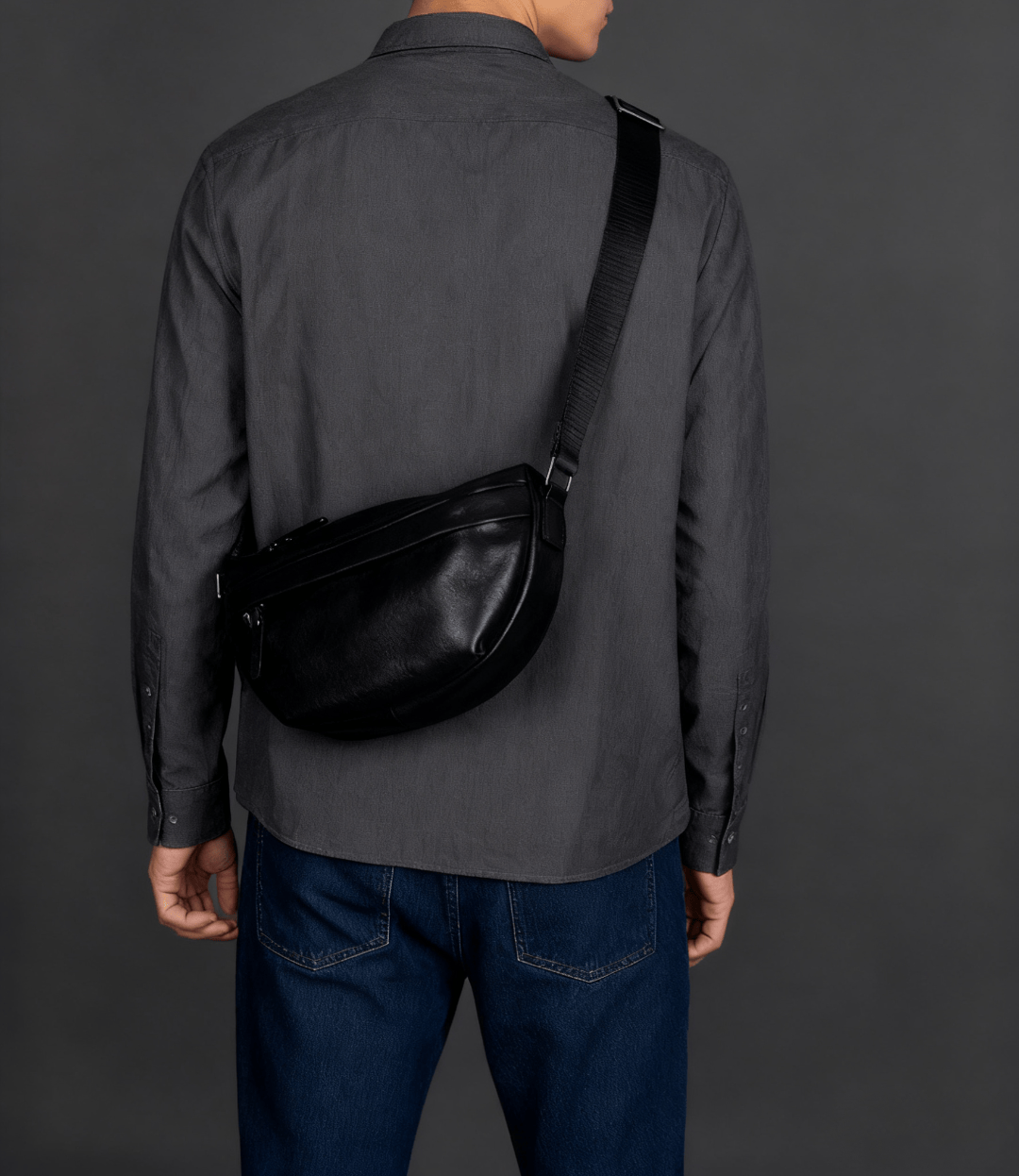 新発売！|3ウェイ使い分け|植鞣牛革バッグ|ショルダー・チェスト・ウエスト兼用