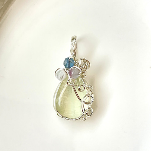 フローライト ペンダントトップ(天然石 天然石アクセサリー エンジェル