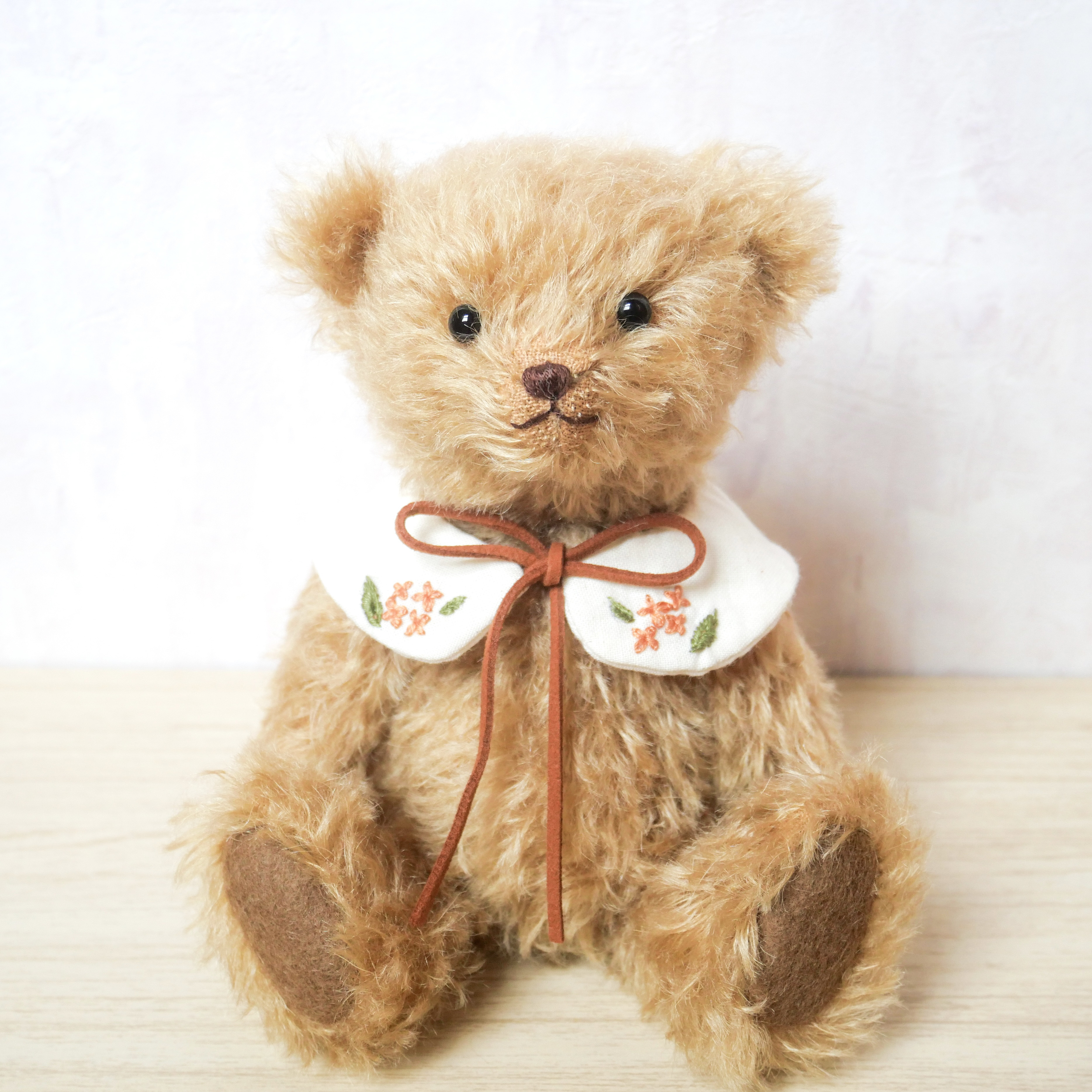 秋限定】金木犀のテディベア ブラウン色 ぬいぐるみ tomori. 通販