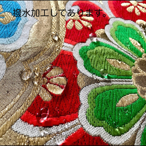 ✴テーブルマット ランチョンマット 正絹帯 ピンク 菊 小 ハンドメイド