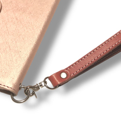 ストレート  ハンドストラップ  N 本革ヌメ エイジング  IDケース 男女兼用 4枚目の画像