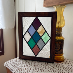 ステンドグラス　パネル　昭和レトロ　ガラス引き戸 ステンドグラス パネル 昭和レトロ ガラス引き戸 その他