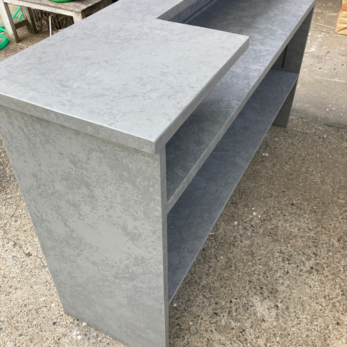 受注製作】☆グレーストーン柄☆石目☆モルタル☆受付カウンターテー