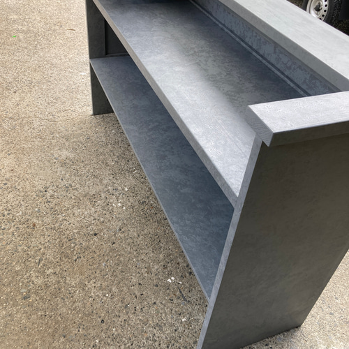 受注製作】☆グレーストーン柄☆石目☆モルタル☆受付カウンターテー