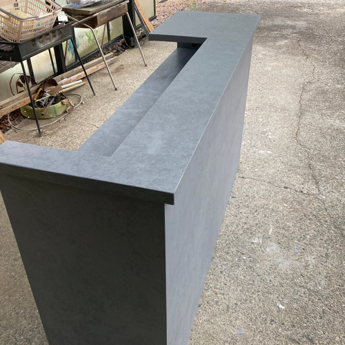 受注製作】☆グレーストーン柄☆石目☆モルタル☆受付カウンターテー