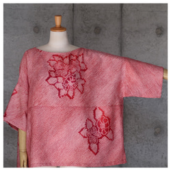 着物リメイク 辻ヶ花 チュニックワンピース フリーサイズ kimono